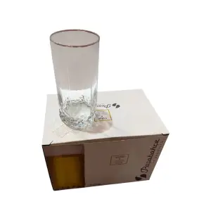 Pahare sticla bere, 440 ml, inalte, transparente, 6 bucati