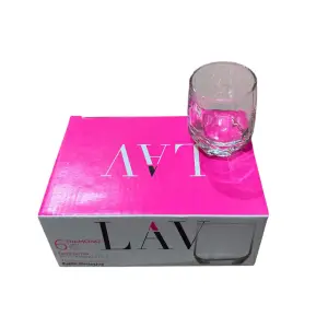Pahare tarie (whisky, tuica), 80 ml, din sticla, 6 bucati