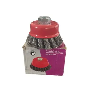 Perie rotativa (cupa) sarma dura pentru flex 63.5 mm