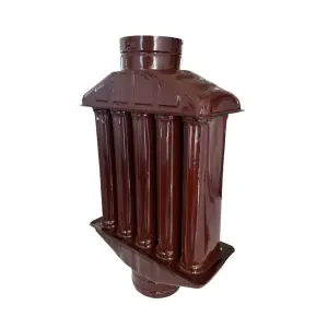 Recuperator caldura (burlan) D 130 mm, tabla emailata maro