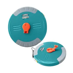 Ruleta 50 metri cu banda fibra de sticla si agatatoare