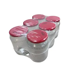 Borcan sticla 720 ml cu capac, 6 buc