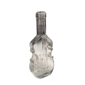 Sticla forma vioara, 200ml, transparenta