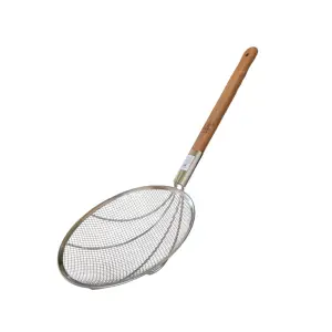 Strecuratoare jumari (sita inox), 28 cm, maner lemn