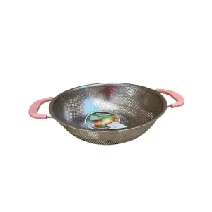 Strecuratoare / Sita paste cu manere, 25.5 cm, rotunda