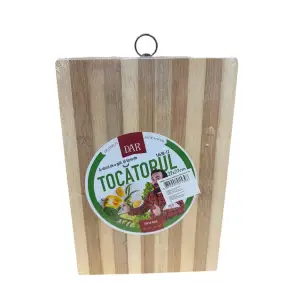 Tocator lemn bambus gros 22x32 cm, agatatoare inclusa