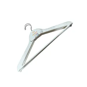 Umerase haine albe din plastic 44 cm, 3buc/set