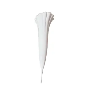 Vaza funerara ondulata 40cm alba