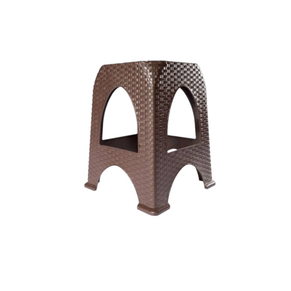 Taburet ratan / Scaun din plastic, maro 45cm, Sterk, 6 buc/set Taburet ratan / Scaun din plastic, maro 45cm, Sterk, 6 buc/set