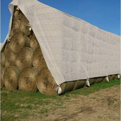 Prelata 2x6M, 185g/mp, impermeabila, protectie UV, Alba