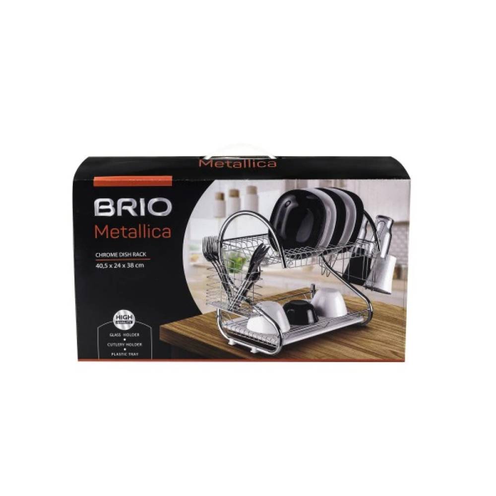 Scurgator vase profesional cu 2 etaje, inox - Brio Scurgator vase profesional cu 2 etaje, inox - Brio