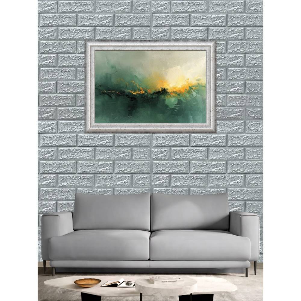 Tapet 3D autoadeziv, 70x77cm, Argintiu, 10buc/set Tapet 3D autoadeziv, 70x77cm, Argintiu, 10buc/set