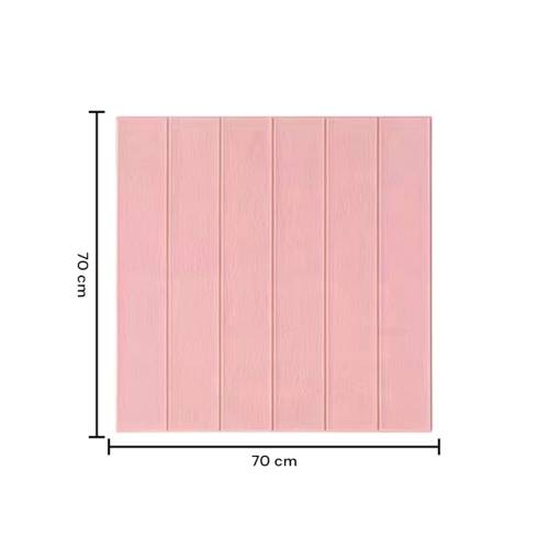 Tapet 3D autoadeziv, 70x70cm, Roz pudrat, 10buc/set