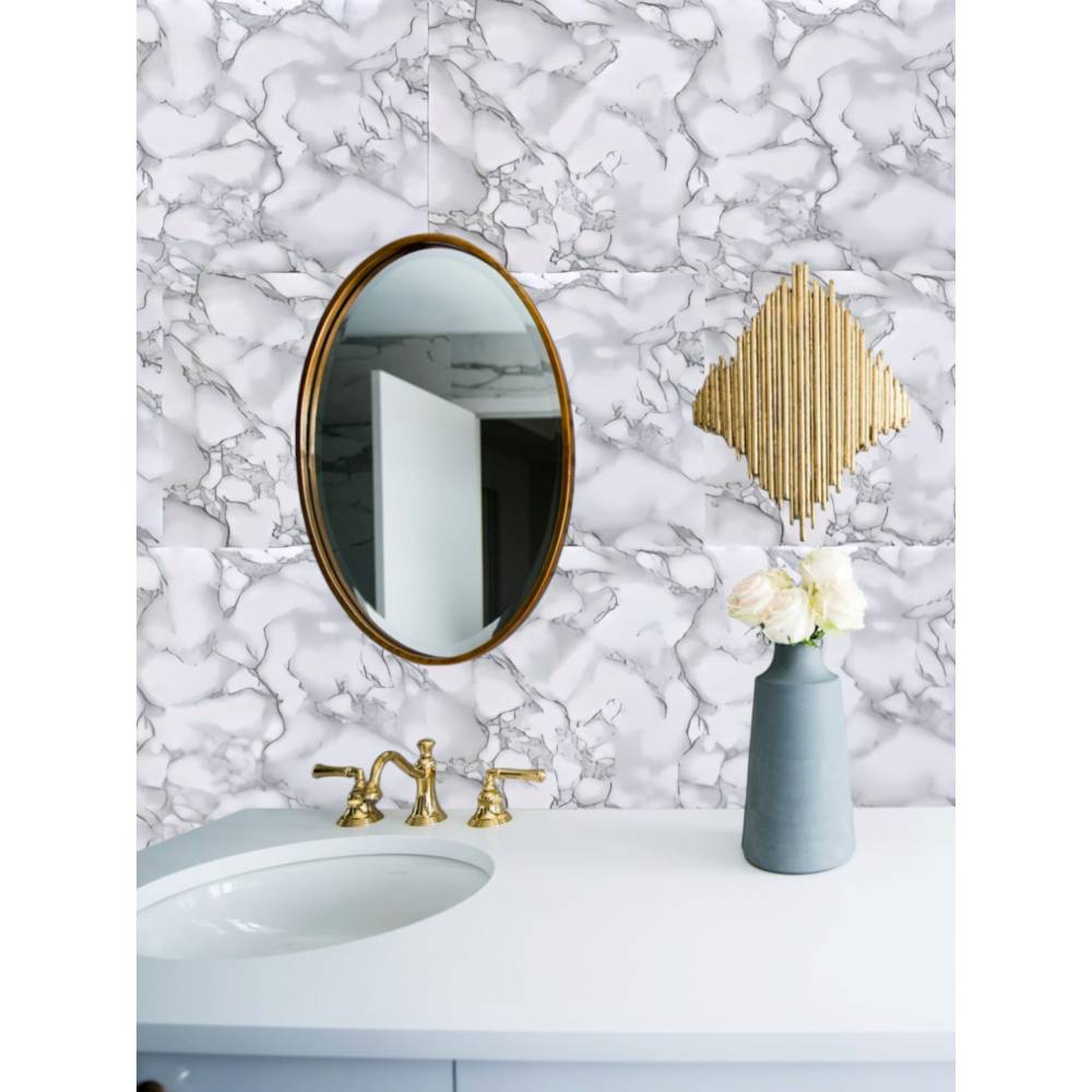 Tapet 3D autoadeziv, 60x30cm PVC, imitatie marmura, Gri, 10buc/set Tapet 3D autoadeziv, 60x30cm PVC, imitatie marmura, Gri, 10buc/set