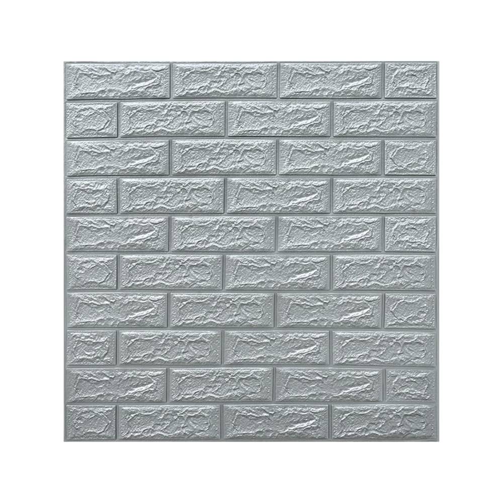 Tapet 3D autoadeziv, 70x77cm, Argintiu, 10buc/set Tapet 3D autoadeziv, 70x77cm, Argintiu, 10buc/set