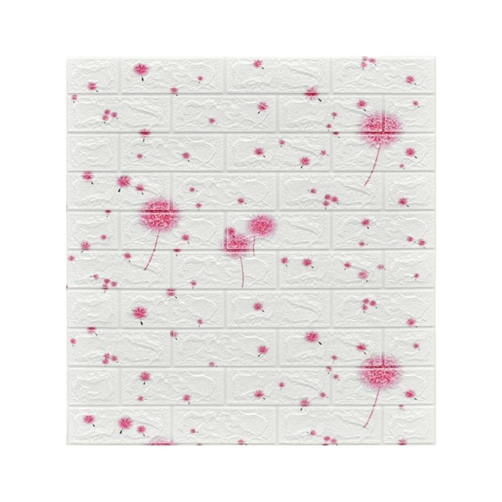 Tapet 3D autoadeziv, 70x77cm, Model Papadie, Roz, 10buc/set Tapet 3D autoadeziv, 70x77cm, Model Papadie, Roz, 10buc/set