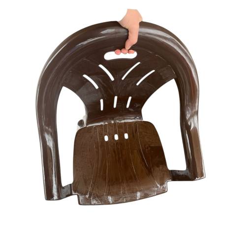 Scaun pentru gradina, plastic maro Sterk Scaun pentru gradina, plastic maro Sterk