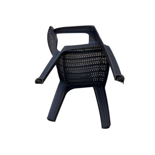 Scaun pentru gradina Ratan INFINITY Maro, plastic, 61x60x81cm Scaun pentru gradina Ratan INFINITY Maro, plastic, 61x60x81cm