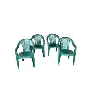 Set 4 scaune gradina verde, dimensiune 80 x 56 x 44cm