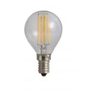 Bec Led Filament Sferic E14, 4W=45W, 4000K, lumina neutra