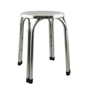 Taburet inox cu picioare rezistente