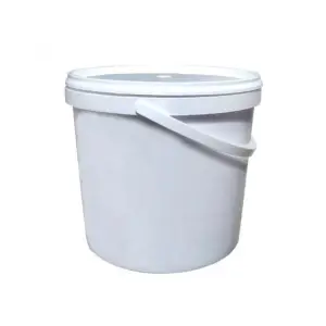 Galeata sigilabila alba 4L cu maner,plastic