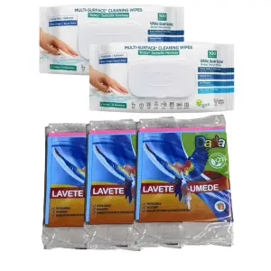 Pachet 3x Lavete umede Dada si Servetele umede cu bicarbonat si otet x2
