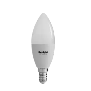 Bec Led Lumanare E14, model C37, 9W=80W, 6400K, lumina rece