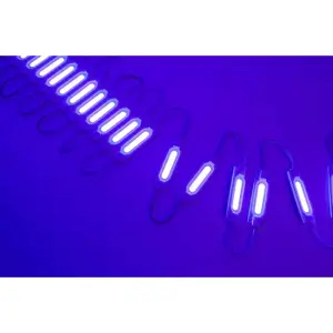 Modul LED COB ALBASTRU 6 LED-uri 12V IP65 - 20 module