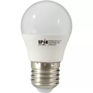 Bec Led Sferic E27, model glob G45, 3W=25W, 6400K, lumina rece