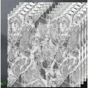 Tapet 3D autoadeziv, 70x70cm, Gri marmorat, 10buc/set