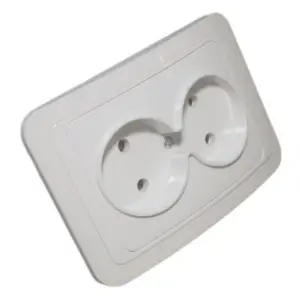 Priza dubla fara Contact de protectie - montaj incastrat