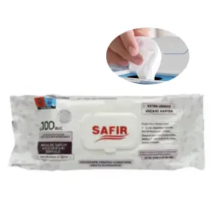 Servetele umede multisuprafete cu Bicarbonat si otet, 100buc/set, Safir