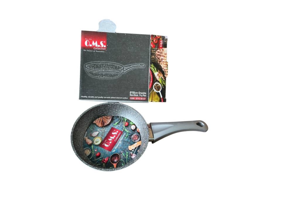 Tigaie antiaderenta cu finisaj granit Gri 28x6cm, OMS