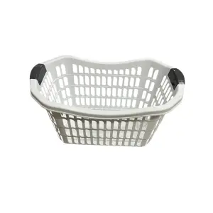 Cos Rufe uscate cu manere 60 Cm, Alb