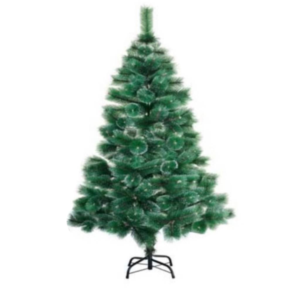 Brad artificial de Craciun, 1.8M, model pin verde cu spice albe Brad artificial de Craciun, 1.8M, model pin verde cu spice albe