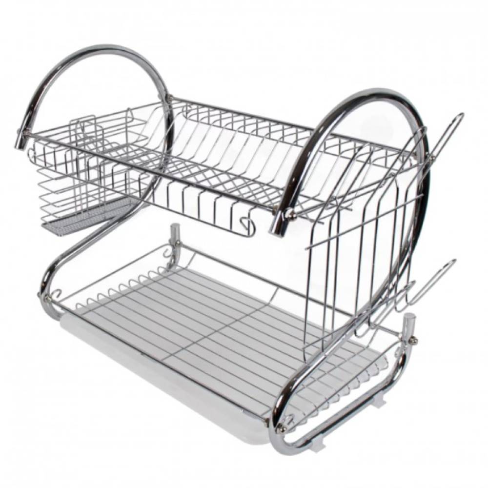 Scurgator vase profesional cu 2 etaje, inox - Brio Scurgator vase profesional cu 2 etaje, inox - Brio