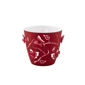 Ghiveci 3D Fluturi Nr 3, Rosu 2.5 L