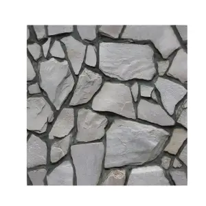 Tapet 3D autoadeziv, 30x30cm, imitatie pietre, Gri 10buc/set