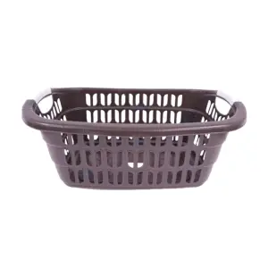 Cos Rufe uscate, din plastic cu manere, maro 60 Cm