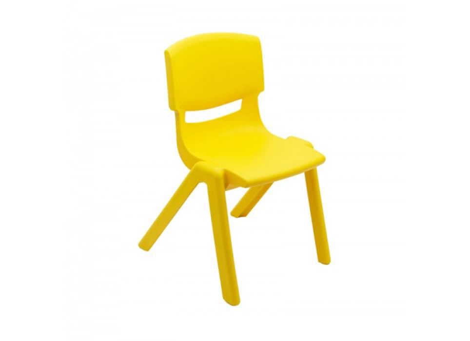 Scaun copil plastic gradinita, galben Scaun copil plastic gradinita, galben