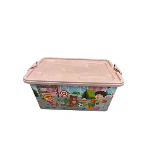 Cutie depozitare cu capac pentru copii, 40L