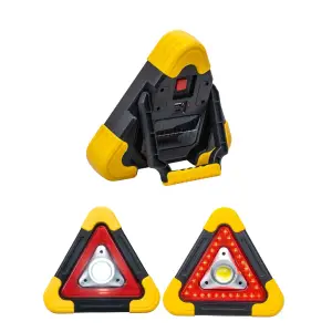 Triunghi reflectorizant incarcare solara USB