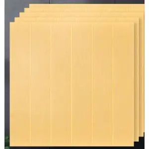 Tapet 3D autoadeziv, 70x70cm, Crem deschis, 10buc/set