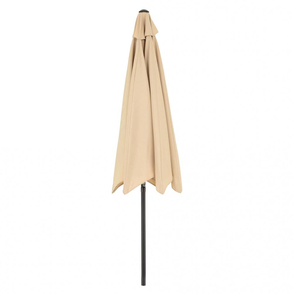 Umbrela rotunda de soare pentru terasa crem 2.7m diametru Umbrela rotunda de soare pentru terasa crem 2.7m diametru