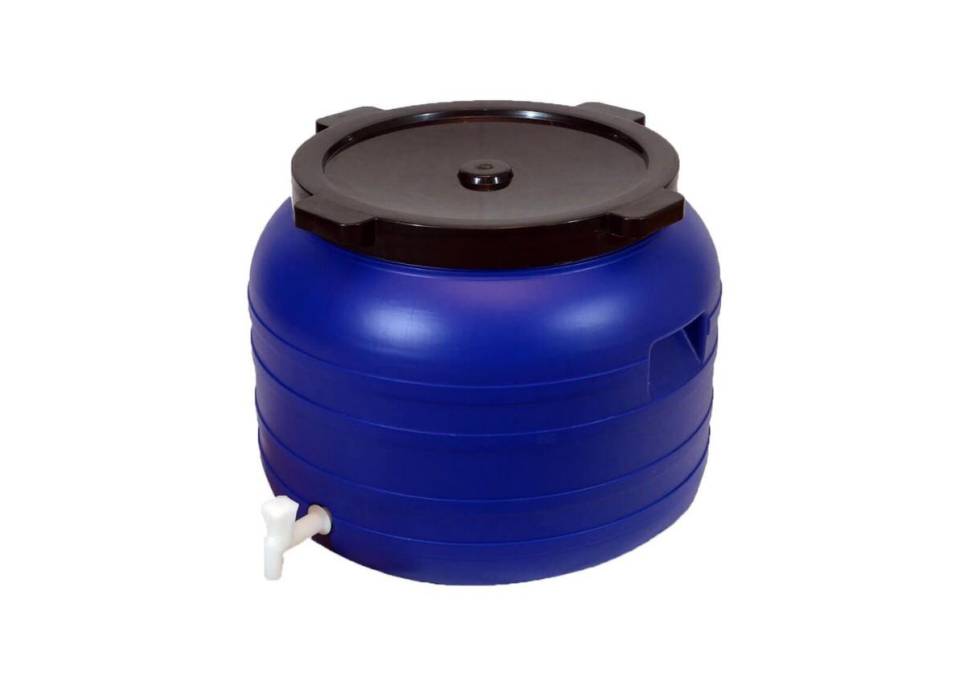 Butoi plastic cu robinet 100 L , 52x45cm Butoi plastic cu robinet 100 L , 52x45cm