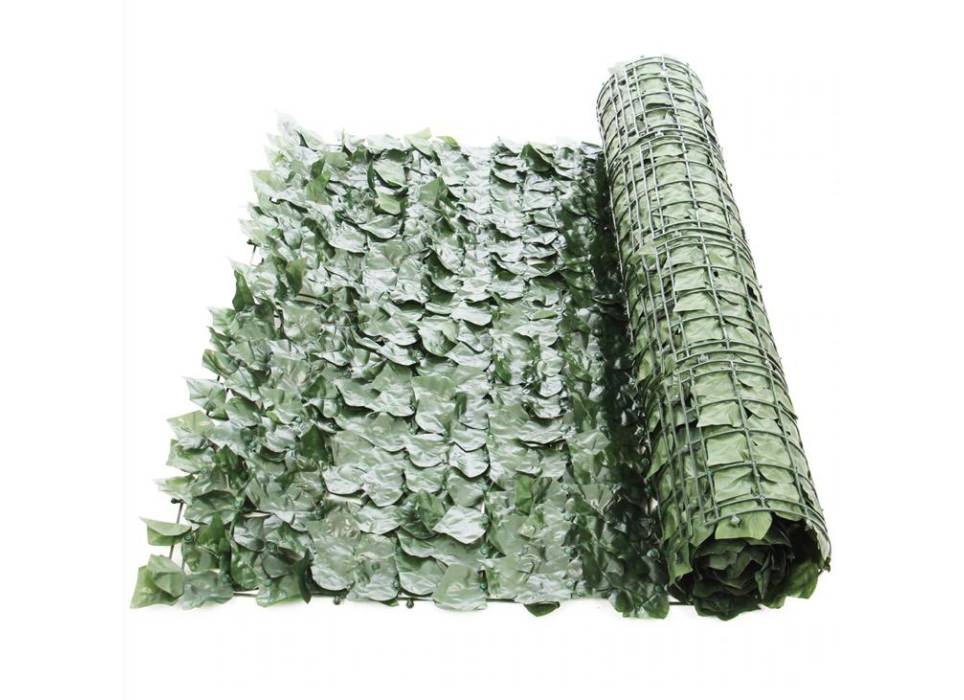 Gard artificial cu frunze 100x300cm Verde