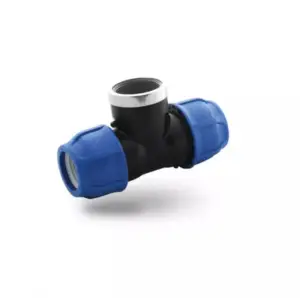 Teu compresiune mama 32 x 1" x 32mm, filet interior, PEHD