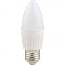 Bec LED lumanare cu baza din ceramica, model C37, 9W=75W, 2700K, lumina calda, dulie E27