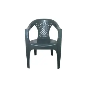 Scaun gradina cu brate, plastic, culoare verde 80x57x50 cm CRL